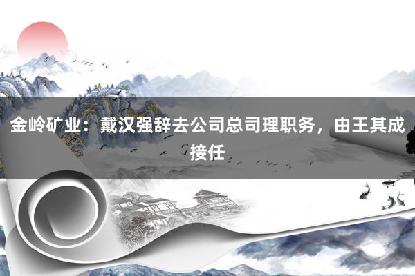 金岭矿业：戴汉强辞去公司总司理职务，由王其成接任