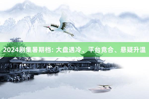 2024剧集暑期档: 大盘遇冷、平台竞合、悬疑升温