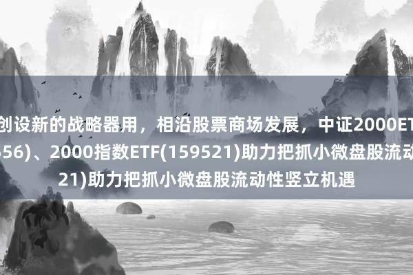 创设新的战略器用，相沿股票商场发展，中证2000ETF增强(159556)、2000指数ETF(159521)助力把抓小微盘股流动性竖立机遇